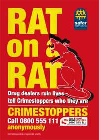 Rat on a Rat propaganda poster